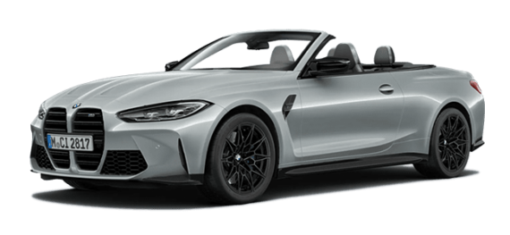 BMW M4 Cabrio grau Mietwagen Animation