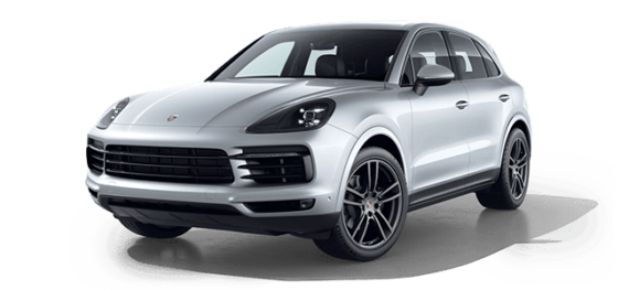 Porsche Cayenne silber Mietwagen Animation
