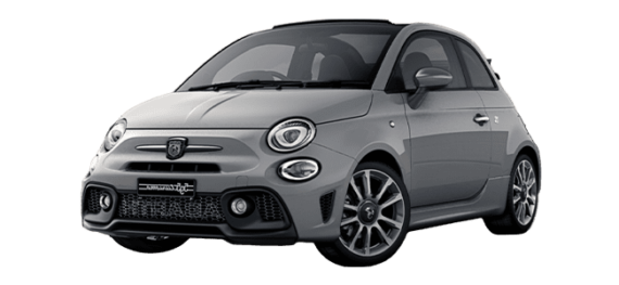 Abarth Cabrio grau Mietwagen Animation