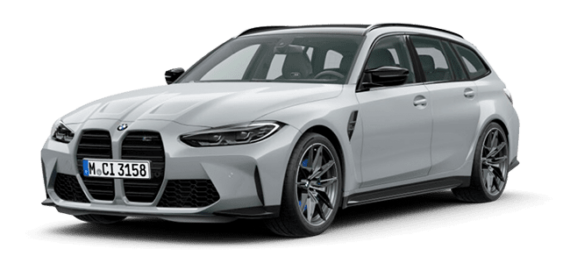 BMW M3 Touring grau Mietwagen Animation