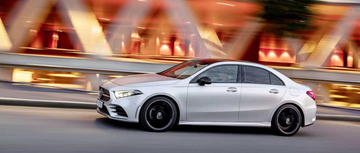 Mercedes A200 in silber