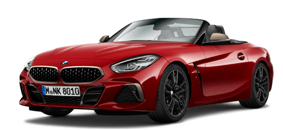 BMW Z4 rot Mietwagen Animation