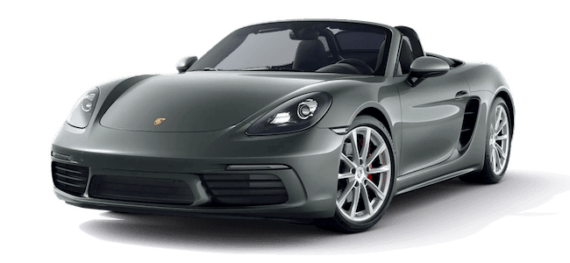 Porsche Boxster S gruen Mietwagen Animation